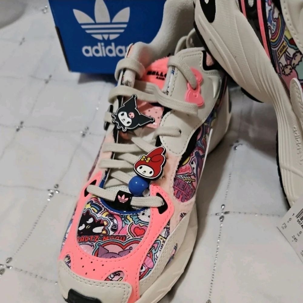 NIB LE Rare Sanrio Adidas Astir Women's Multicolor Sneakers Sz 7.5 - Picture 4 of 8